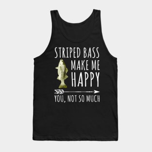 Striped Bass Make Me HapYou Not So Much Fish Tank Top